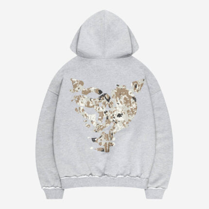 MONEY CALLING FLATLOOK HOODIE GRAY MELANGE